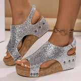 Briellae - Bequeme Sandalen mit Keilabsatz