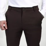 Giorgio™ | Astino Stretch-Hose - Dunkelbraun Elegant
