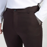 Giorgio™ | Astino Stretch-Hose - Dunkelbraun Elegant