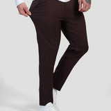 Giorgio™ | Astino Stretch-Hose - Dunkelbraun Elegant