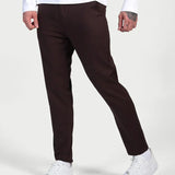 Giorgio™ | Astino Stretch-Hose - Dunkelbraun Elegant