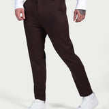 Giorgio™ | Astino Stretch-Hose - Dunkelbraun Elegant