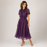 Flavia | Maxi Kleid mit Tropfenausschnitt und Spitzenrand