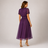 Flavia | Maxi Kleid mit Tropfenausschnitt und Spitzenrand
