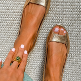 Adelina | Goldene Sandalen Komfort Chic