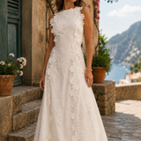 Della | Elegantes Maxikleid mit Stickerei
