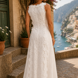 Della | Elegantes Maxikleid mit Stickerei