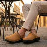 ROMANO | Handgefertigte Holzclogs aus natürlichem Leder