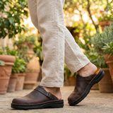 ROMANO | Handgefertigte Holzclogs aus natürlichem Leder