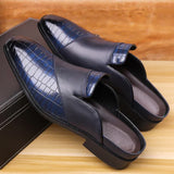 Filippo — Elegante Mule aus bedrucktem Leder
