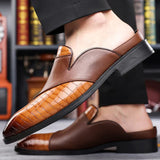 Filippo — Elegante Mule aus bedrucktem Leder