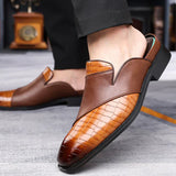 Filippo — Elegante Mule aus bedrucktem Leder