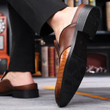 Filippo — Elegante Mule aus bedrucktem Leder