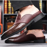 Filippo — Elegante Mule aus bedrucktem Leder