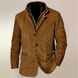 Victor | Vintage-Suedejacke mit Lederdetails