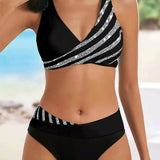 Bikini Mona - Druck in warmen Tönen