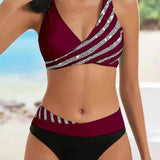 Bikini Mona - Druck in warmen Tönen