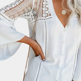 Sonnengewebte Spitze | Luftige Bluse mit femininer Eleganz
