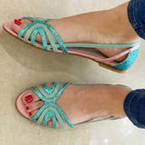 Eleonora | Goldene Sandalen Sommerlicht