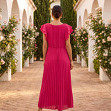 Seraphina | Elegantes Maxi-Kleid mit Drapiertem Bund