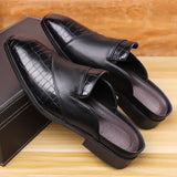 Filippo — Elegante Mule aus bedrucktem Leder