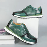 Alessandro — Sneakers aus geflochtenem Leder