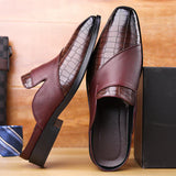 Filippo — Elegante Mule aus bedrucktem Leder