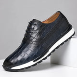 Edoardo — Sneaker Oxford aus bedrucktem Leder