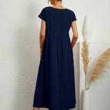Gabrielle | Midi Kleid mit zeitloser Eleganz