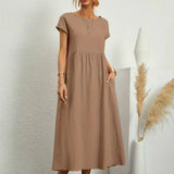 Gabrielle | Midi Kleid mit zeitloser Eleganz