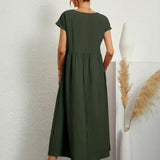 Gabrielle | Midi Kleid mit zeitloser Eleganz