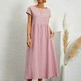 Gabrielle | Midi Kleid mit zeitloser Eleganz