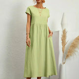 Gabrielle | Midi Kleid mit zeitloser Eleganz