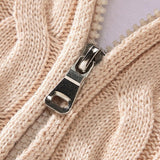 Anthony | Pullover mit halbem Reißverschluss und Twist-Muster