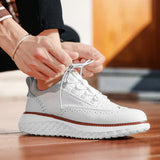 Sneaker Oxford aus geflochtenem Leder Vittorio