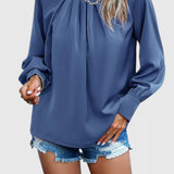 Dottie | Elegante Bluse mit langen Ärmeln und Spitzenkragen