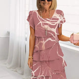 Chantal – Elegantes, fließendes Kleid mit Volants