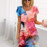 Adèle – Elegantes, fließendes Kleid mit Volants