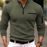 Xander | Casual Pullover mit halbem Reißverschluss für Herren