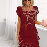 Lucie – Elegantes, fließendes Kleid mit Volants