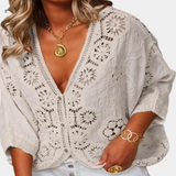 Adele | Elegante Bluse aus Häkelspitze