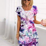 Françoise – Elegantes, fließendes Kleid mit Volants