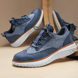 Sneaker Oxford aus geflochtenem Leder Vittorio