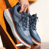 Sneaker Oxford aus geflochtenem Leder Vittorio