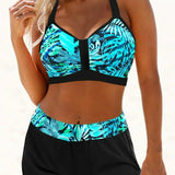 Bikini mit Hoher Taille Janette mit Rippstruktur