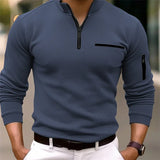 Xander | Casual Pullover mit halbem Reißverschluss für Herren