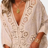 Adele | Elegante Bluse aus Häkelspitze