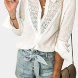 Lina | Edle Bluse aus Spitzenstoff