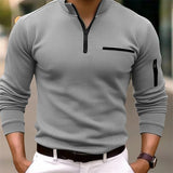Xander | Casual Pullover mit halbem Reißverschluss für Herren