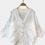 Adele | Elegante Bluse aus Häkelspitze